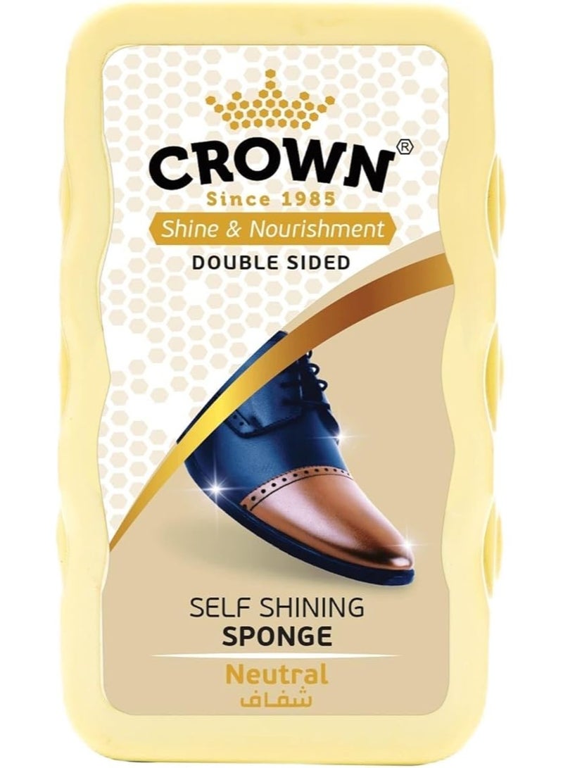Crown Shine &Nourishment Double Sided Self Shining Sponge Neutral